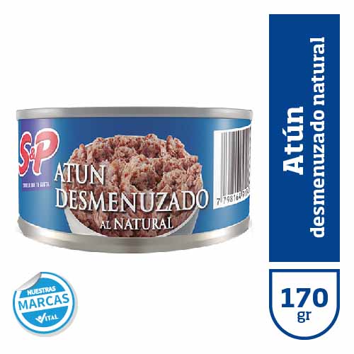 Atun S&P desmenuzado al natural x170gr