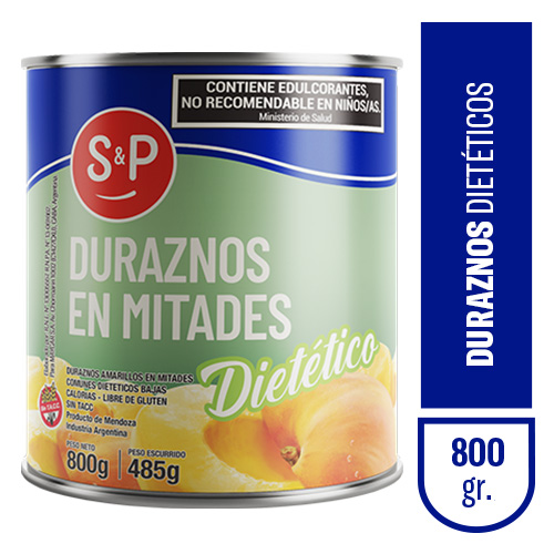 Durazno S&P mitad light x800gr