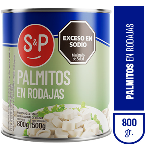 Palmitos S&P rodajas x800gr