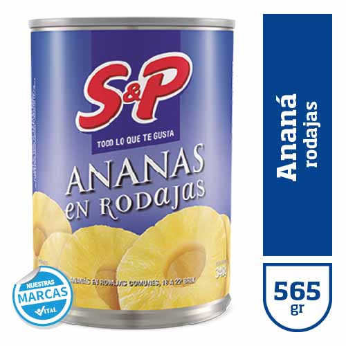 Anana S&P en rodajas x565gr