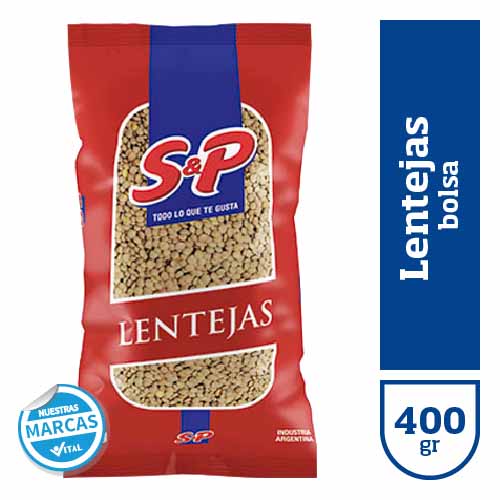 Lentejas S&P bolsa x400gr