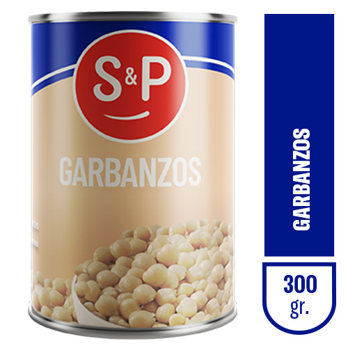 Garbanzo S&P seco remojado lata x350gr