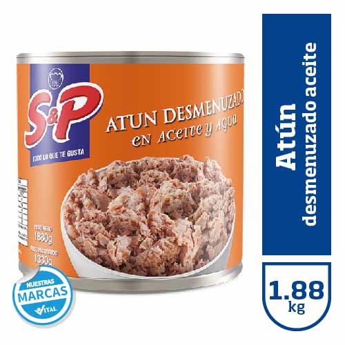 Atun S&P desmenuzado en aceite x1.880kg