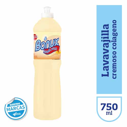 Lavavajilla BONUX colageno cremosox750cc