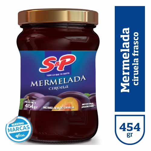 Mermelada S&P ciruela frasco x454gr