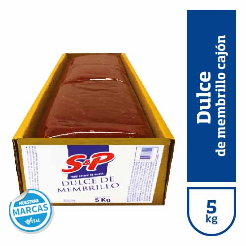 Dulce de membrillo S&P cajon x5kg