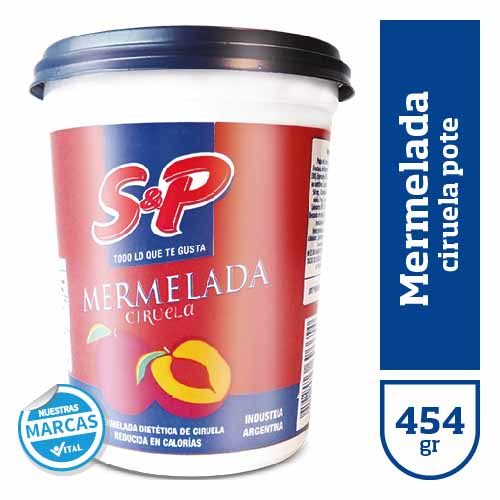 Mermelada S&P ciruela pote x420gr