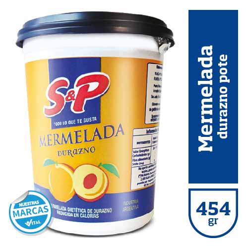 Mermelada S&P durazno pote x420gr