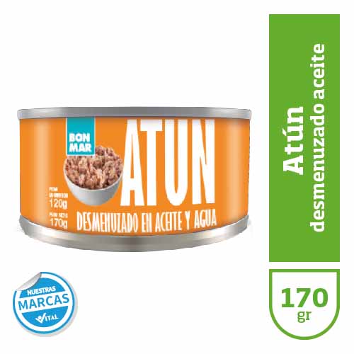 Atun BONMAR desmenuzado en aceite x170gr