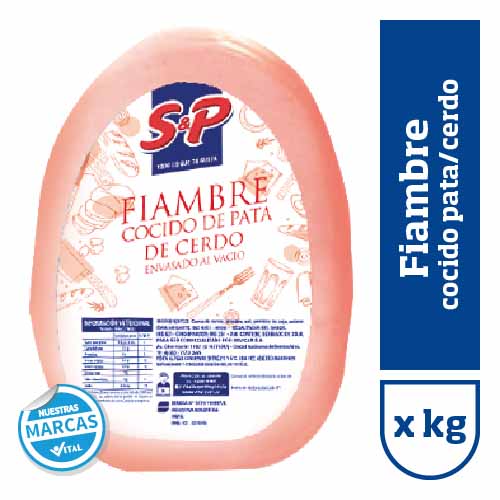 Fiambre cocido pata de cerdo S&P xkg