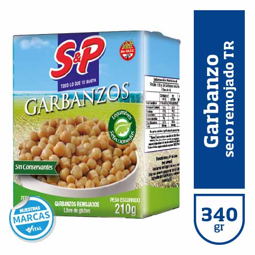 Garbanzo S&P seco remojado TR x340gr