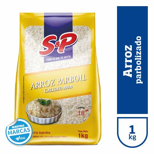 Arroz parbolizado S&P x1kg