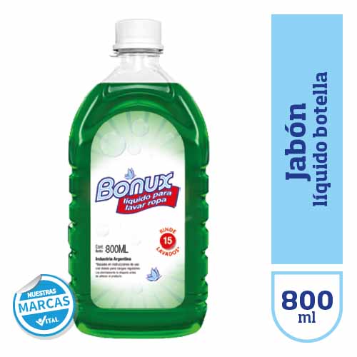 Jabon liquido BONUX botella x800cc