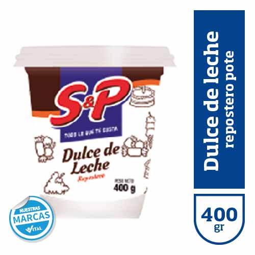 Dulce de leche repostero S&P pote x400gr