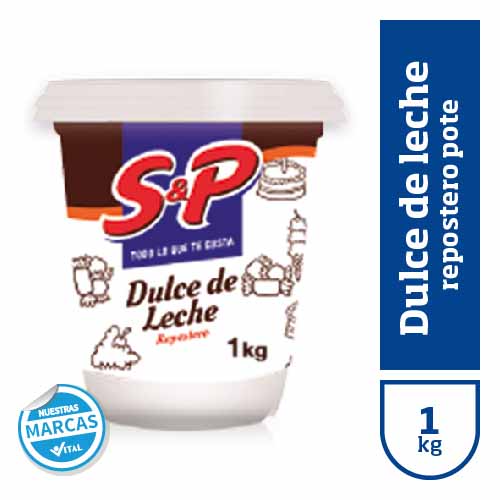 Dulce de leche repostero S&P pote x1kg