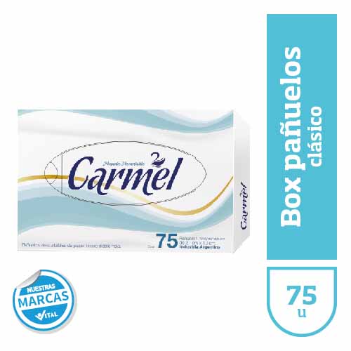 Pañuelos CARMEL clasicos box x75u