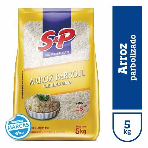 Arroz parbolizado S&P x5kg