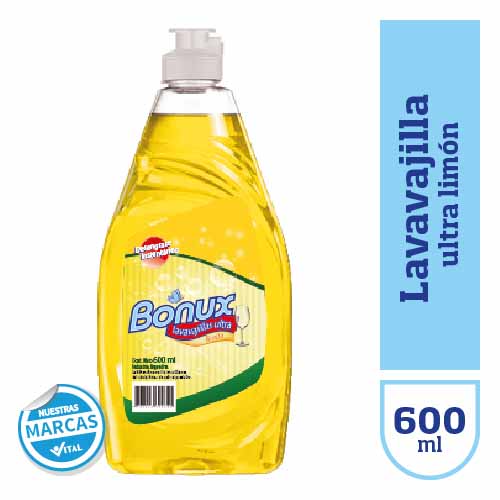 Lavavajilla BONUX ultra limon x600cc