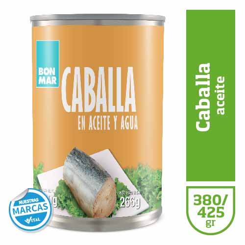 Caballa BONMAR en aceite x380/425gr