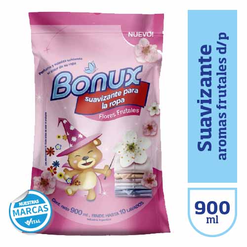 Suavizante BONUX aromas frutal d/px900cc