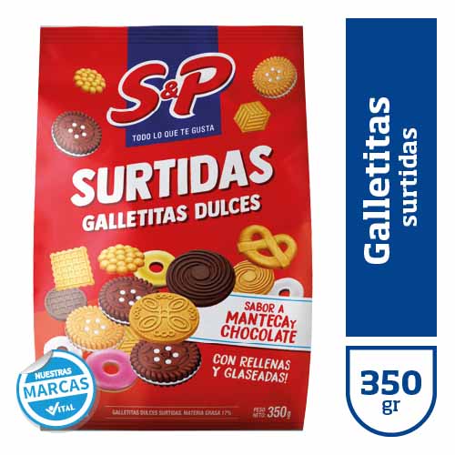 Galletitas surtidas S&P x350gr