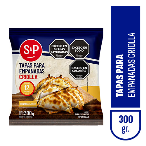 Tapa empanada S&P criolla x300gr