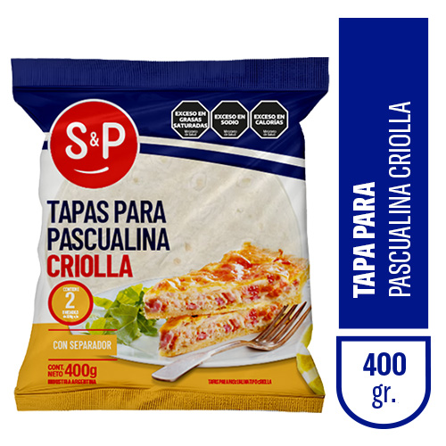 Tapa pascualina S&P criolla x400gr