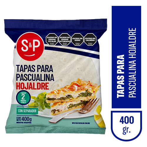 Tapa pascualina S&P hojaldrex400gr