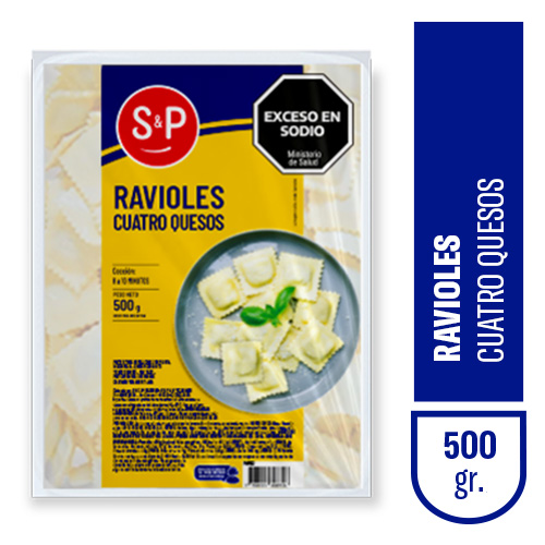 Ravioles S&P 4 quesos x500gr