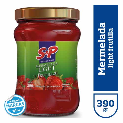 Mermelada S&P frutilla ligth x390gr