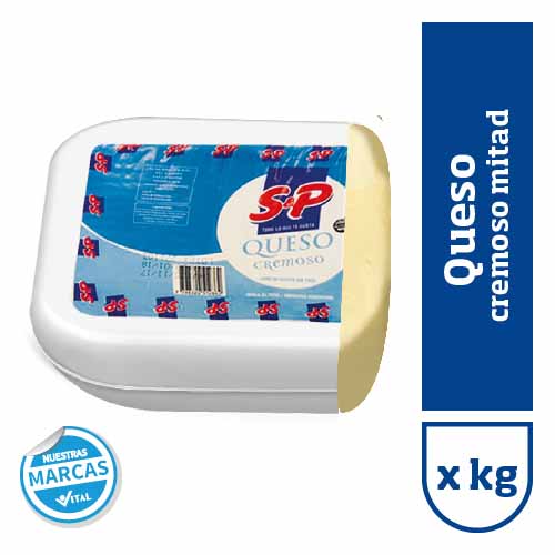 Queso cremoso S&P mitad xkg