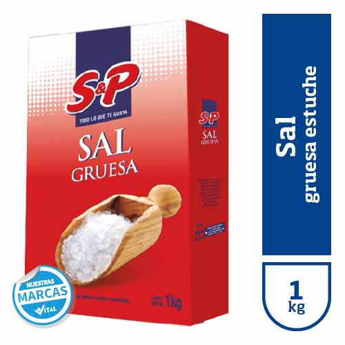 Sal gruesa S&P estuche x1kg