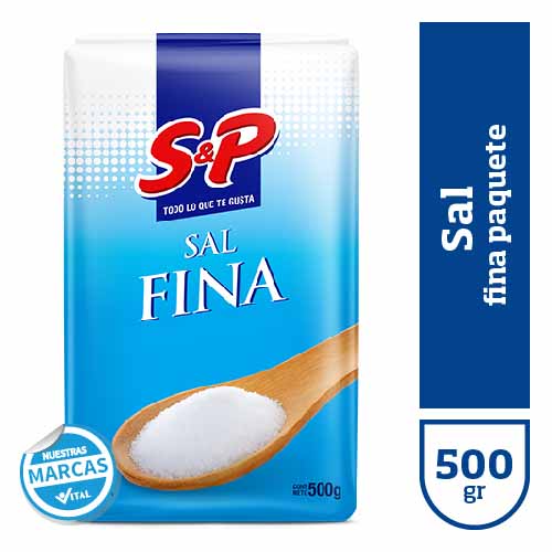 Sal fina S&P paquete x500gr