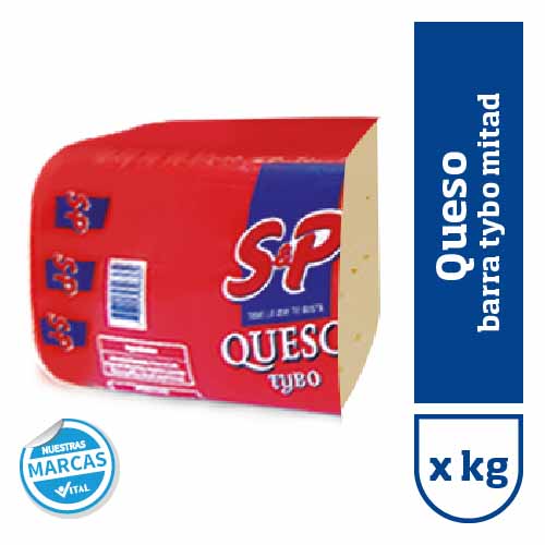 Queso barra tybo S&P mitad xkg