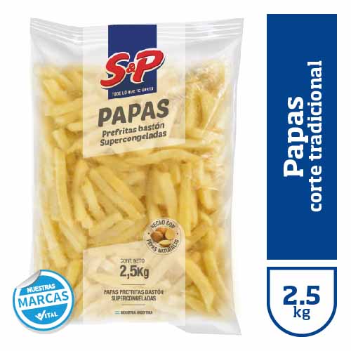 Papas S&P corte tradicional x2.5kg