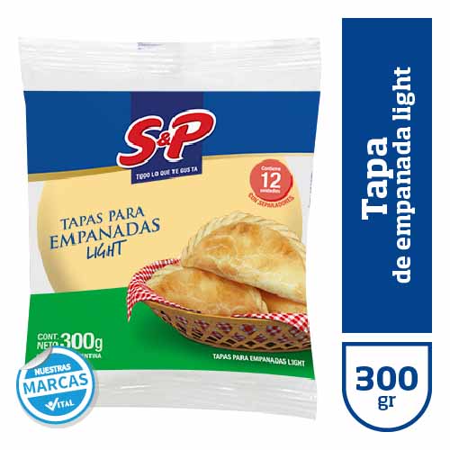 Tapa empanada S&P light x300gr