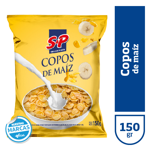 Copos de maiz S&P x150gr